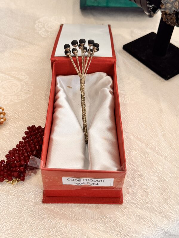 Black Flower Brooch