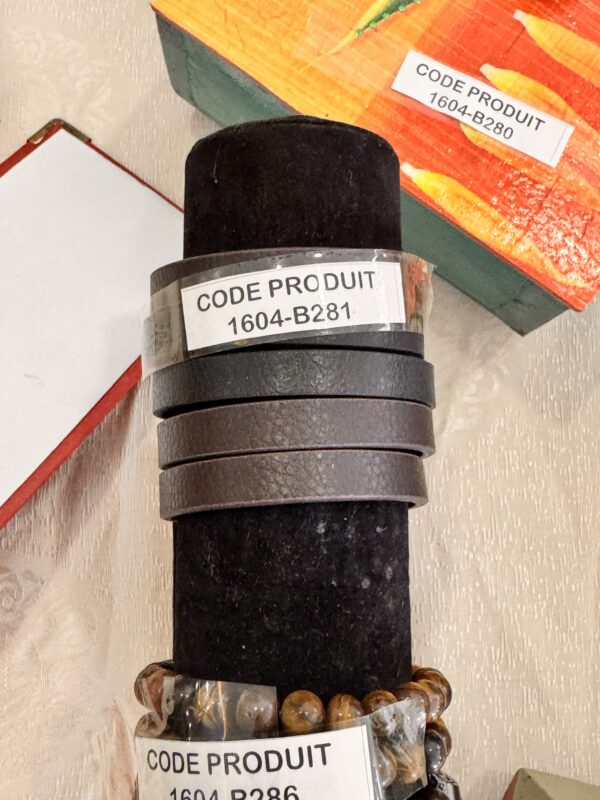 Black Leather Bracelet