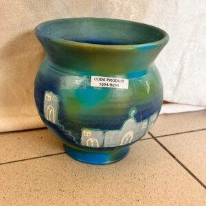 Mediterranean blue vase