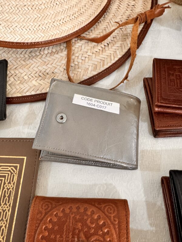 Small elegant gray wallet