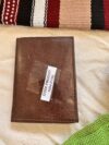 Brown leather wallet