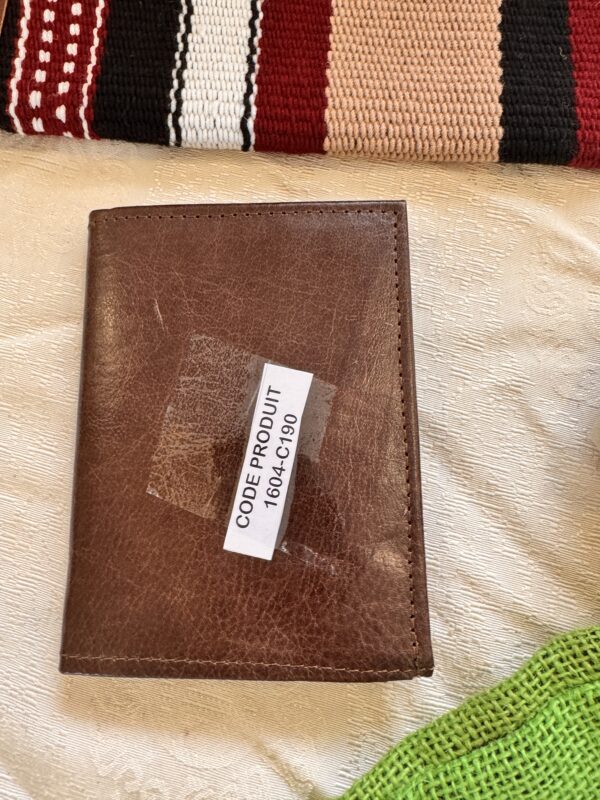 Brown leather wallet