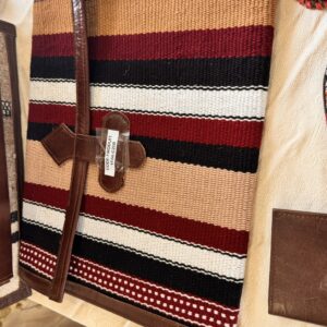 Red Striped Pouch