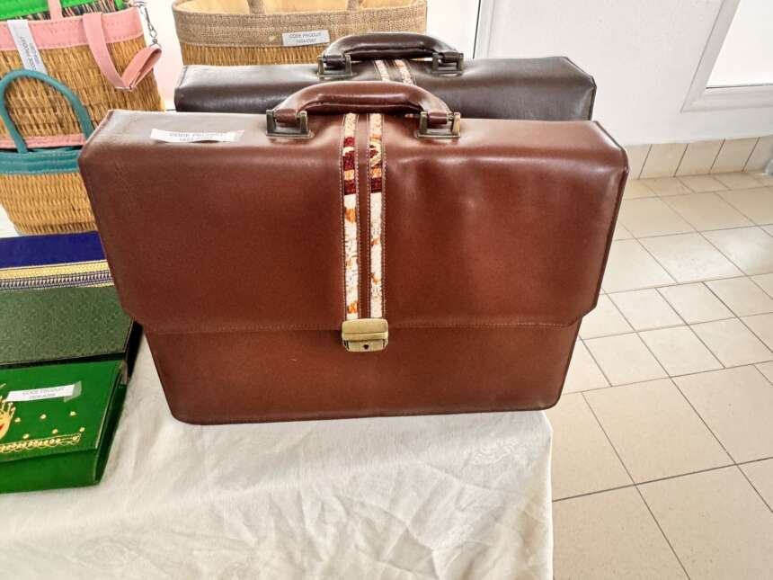 Mallette en cuir
