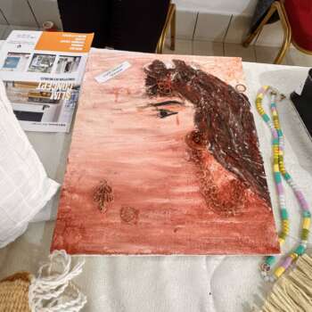 Toile peinte « Tête de cheval »