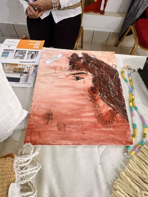 Toile peinte « Tête de cheval »