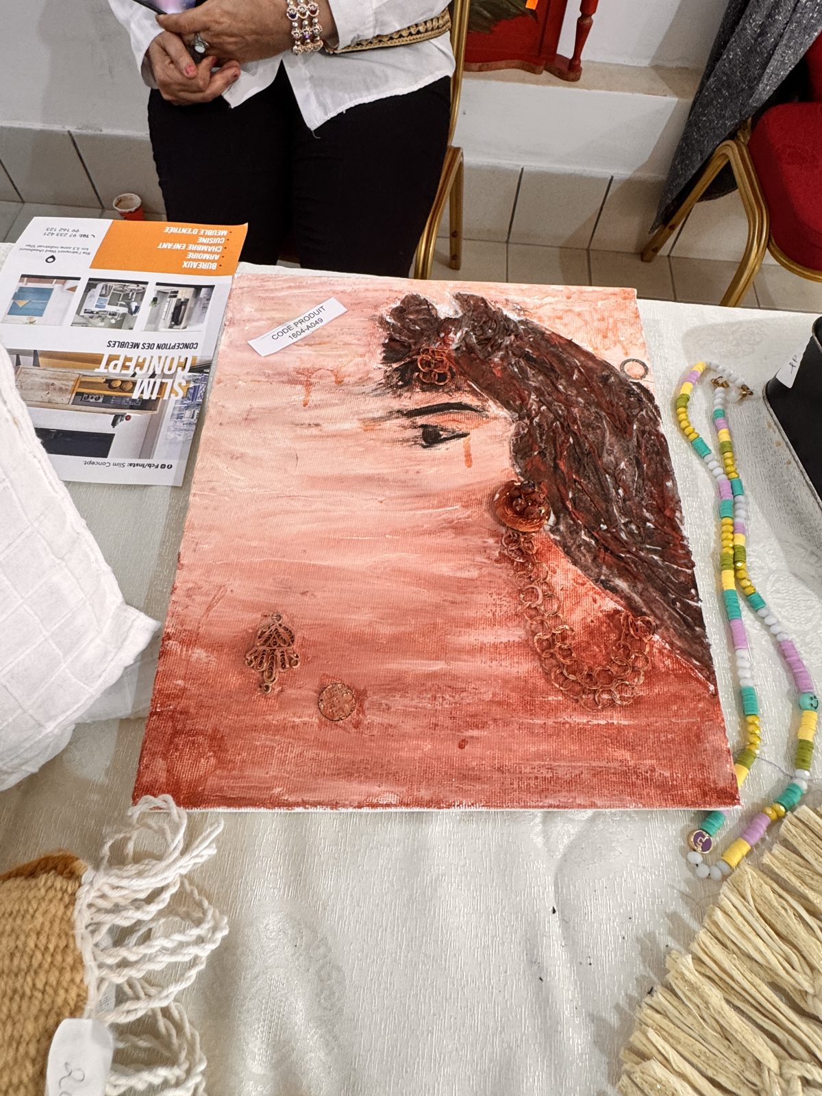 Toile peinte « Tête de cheval »