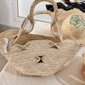 Panier en palmier naturel