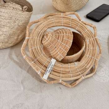 Corbeilles en palmier (lot)