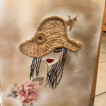 Tableau « Femme au chapeau »