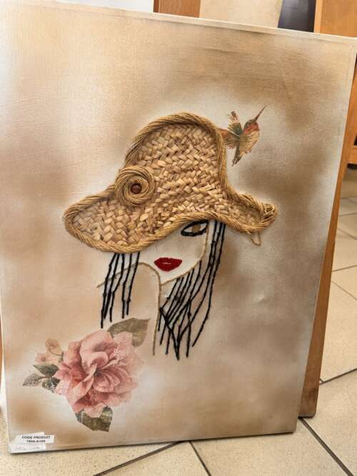 Tableau « Femme au chapeau »