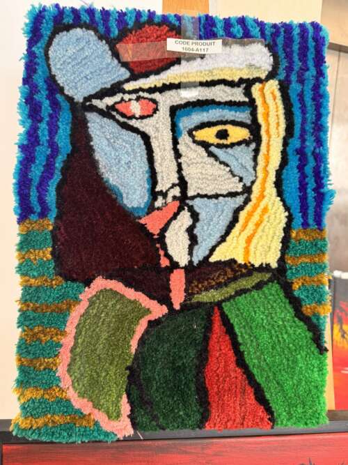 Tapisserie « Visage cubiste »