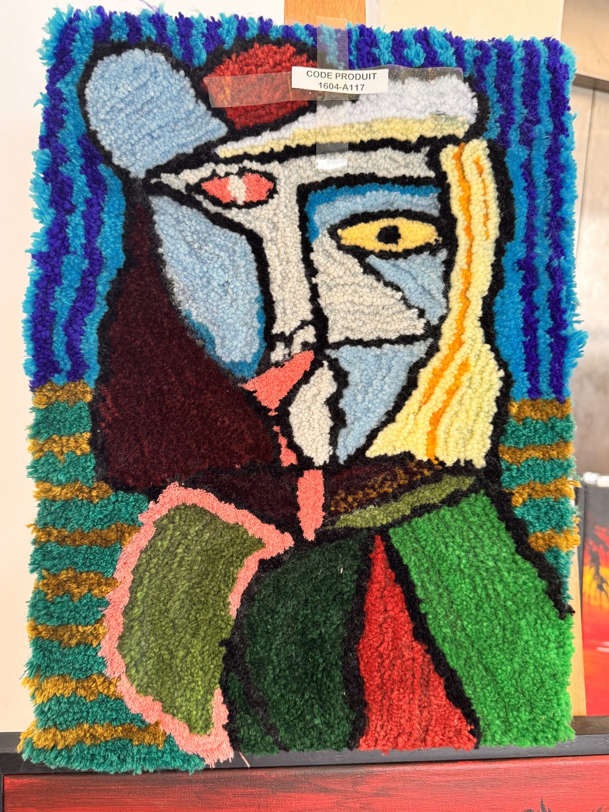 Tapisserie « Visage cubiste »