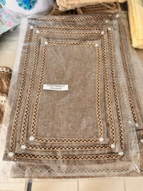 Set de table en jute perlé