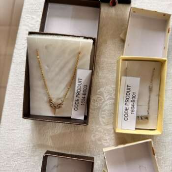 Collier fantaisie doré