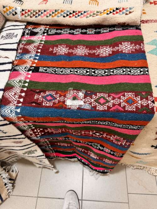 Tapis mergoum coloré