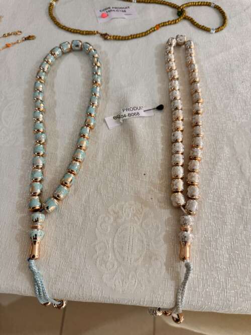 Sautoirs de perles (paire)
