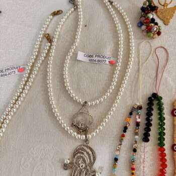 Collier de perles à main de Fatma