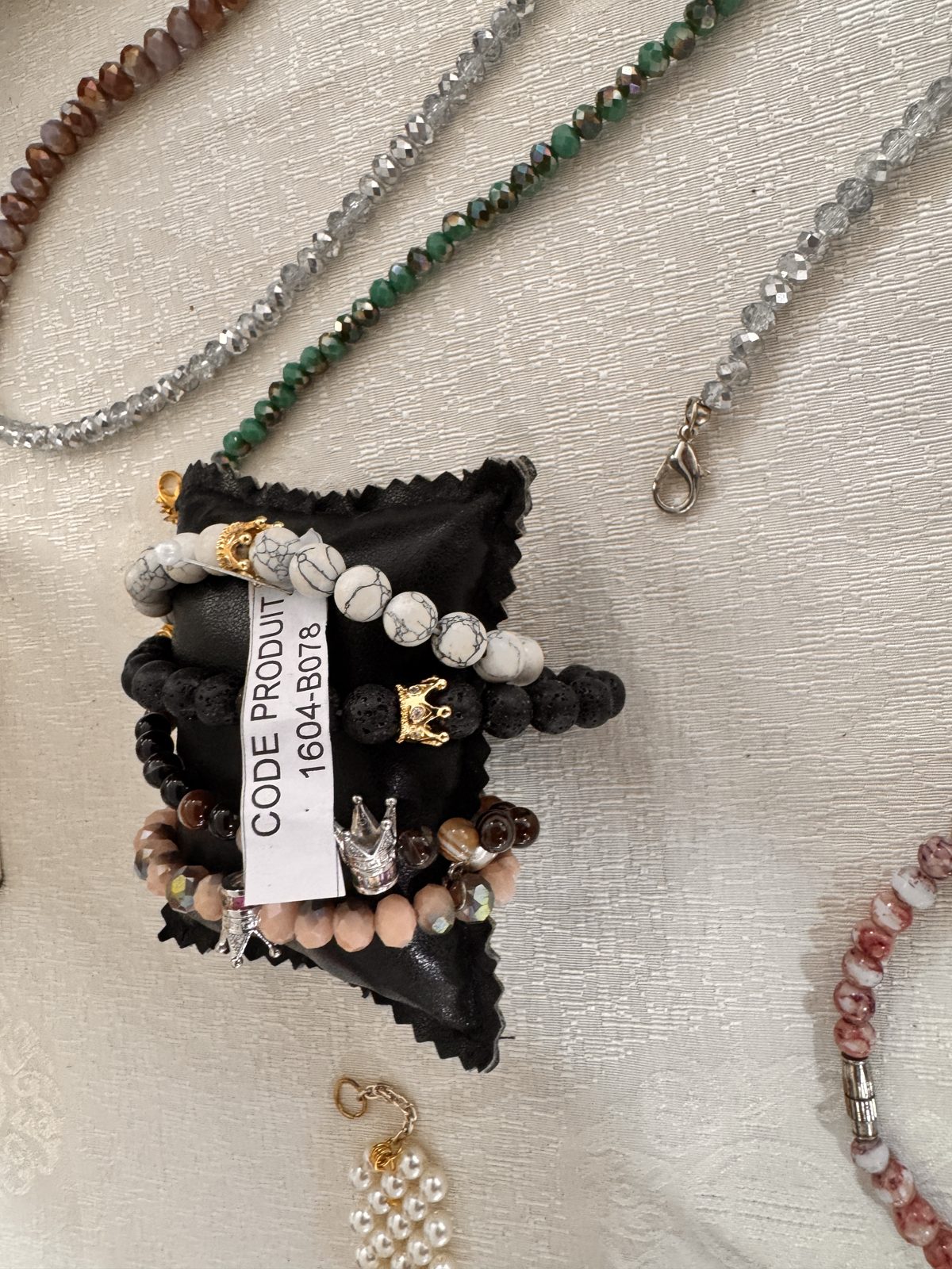 Bracelets en pierres (lot)