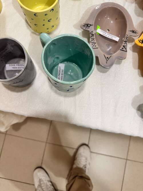 Mug en céramique vert