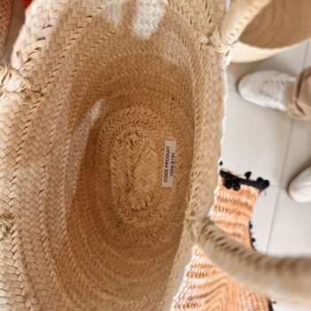 Grand panier en paille