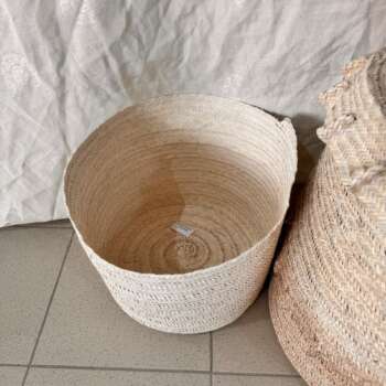 Cache-pot en paille
