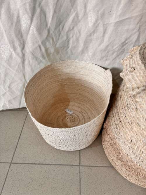 Cache-pot en paille