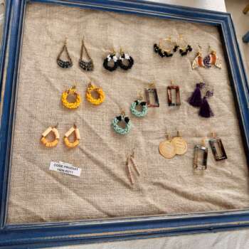 Boucles d'oreilles artisanales (lot)