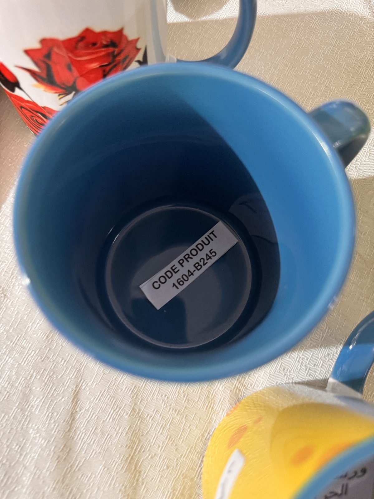 Mug en céramique bleu