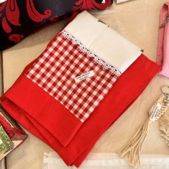 Linge de table à carreaux