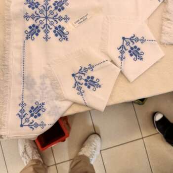 Serviettes brodées (lot)