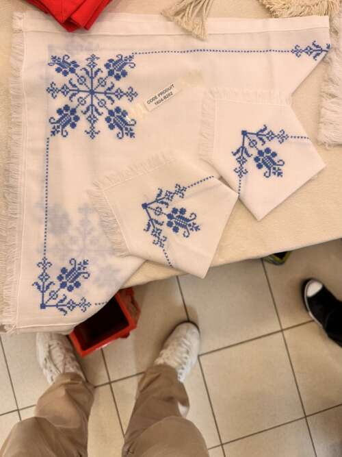 Serviettes brodées (lot)