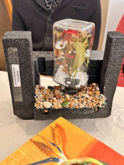 Objet décoratif en coquillages