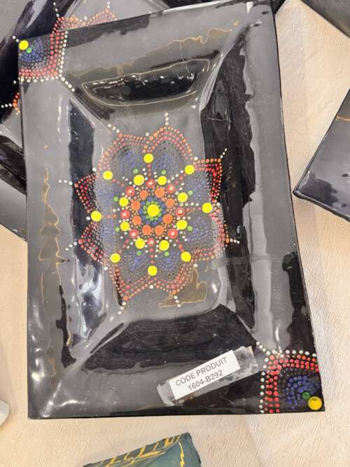 Plateau peint « Mandala »