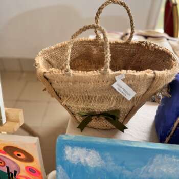 Panier cabas en jute