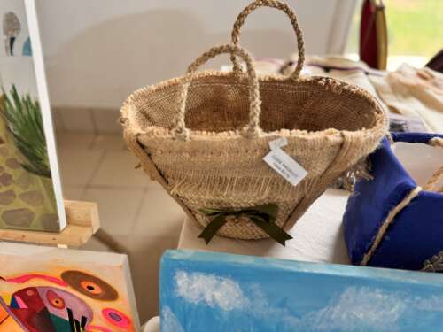 Panier cabas en jute