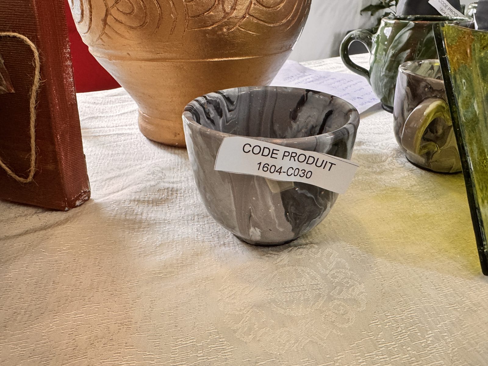 Bol en céramique effet marbré