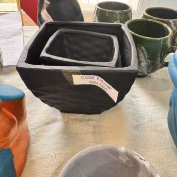 Coupe carrée en céramique noire