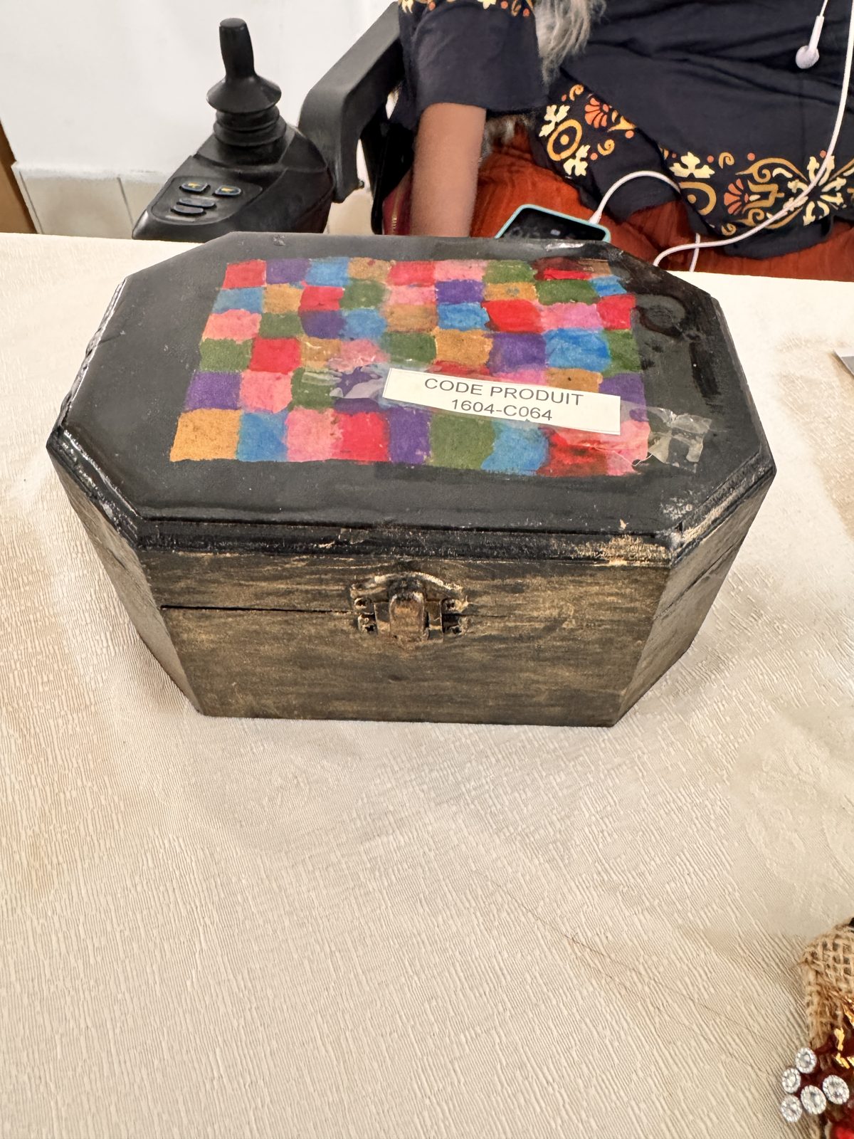 Boîte décorative octogonale