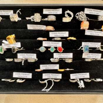 Bague ajourée en argent