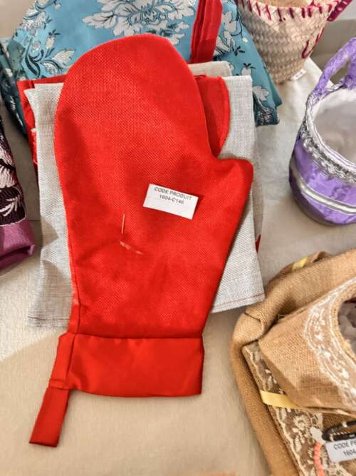 Gant de cuisine et linge
