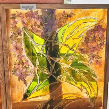 Tableau sur verre « Fleurs »