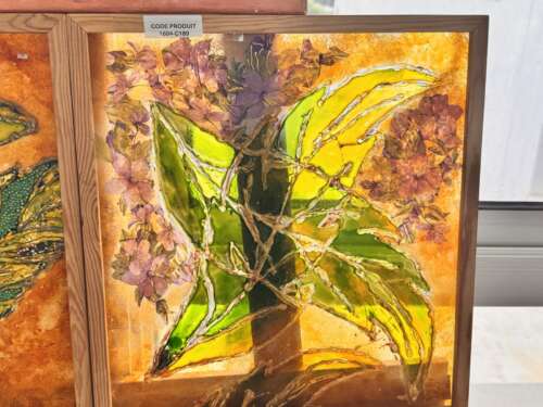 Tableau sur verre « Fleurs »