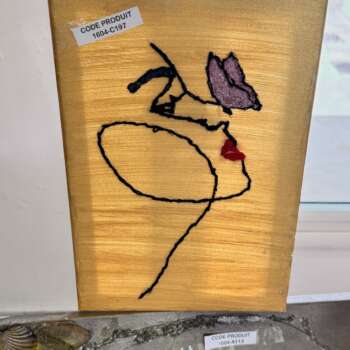 Toile « Femme au papillon »