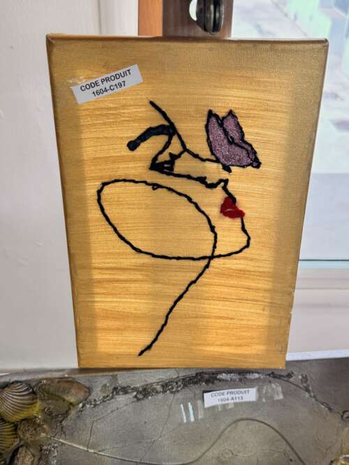 Toile « Femme au papillon »
