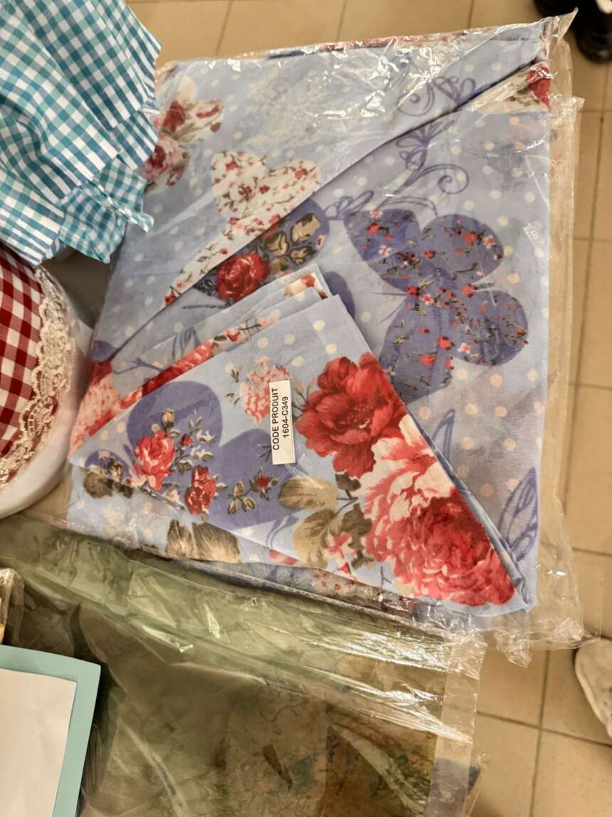 Linge de table fleuri
