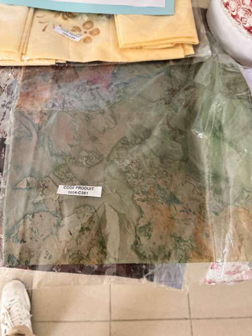 Nappe en organza fleuri