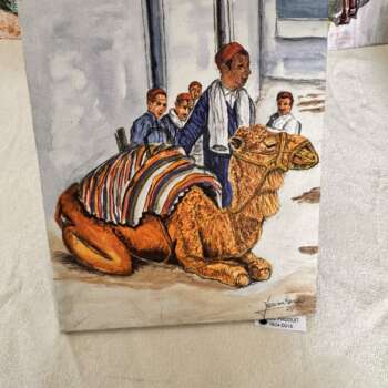 Tableau tissé « Caravane »