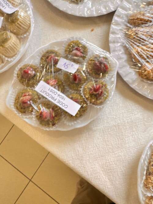 Gâteaux à la cerise et amande