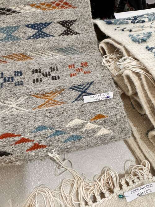Tapis kilim berbère tissé main